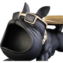 Escultura Bulldog com Bandeja