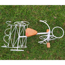 Bicicleta Decorativa de Ferro Rústica Branca | Jardim