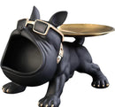 Escultura Bulldog com Bandeja