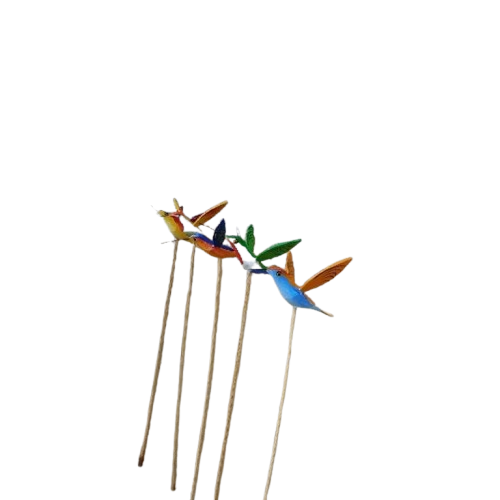 Kit com 5 Beija-Flores para Jardim | Enfeite Decorativo