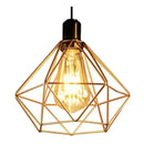 Luminária Pendente Triplo Aramado Diamante LED