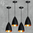 Kit 4 Pendentes Vegas Preto com Bronze | Moderno