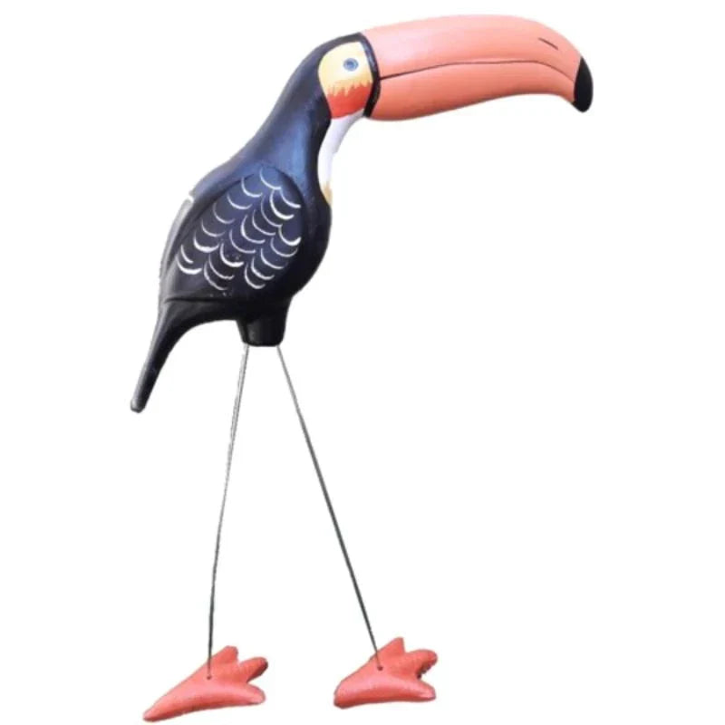 Tucano de Decoração para Jardim | Enfeite em Resina
