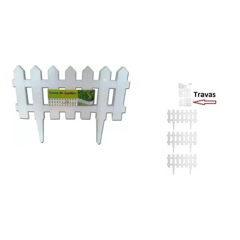 Kit 24 Cercas Decorativas para Jardim Inglês | Plásticas