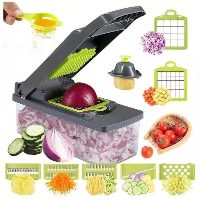 Cortador Multifuncional 16 Peças para Legumes e Frutas