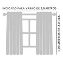 Cortina de Voil para Cozinha com Forro | Elegância