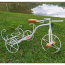 Bicicleta Decorativa de Ferro Rústica Branca | Jardim