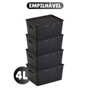 Kit 6 Cestos Organizadores Rattan
