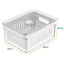 Kit 4 Organizadores 2,2L para Geladeira em Acrílico