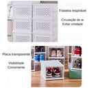 Caixa de Sapato Dobrável Transparente | Armazenamento