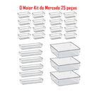 Kit 25 Organizadores Multiuso Modulares