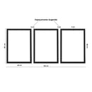 Kit 3 Quadros Decorativos Folhagem Dourada | Moderno