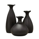Trio de Vasos Garrafa de Cerâmica | Decorativos