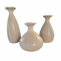 Trio de Vasos Garrafa de Cerâmica | Decorativos
